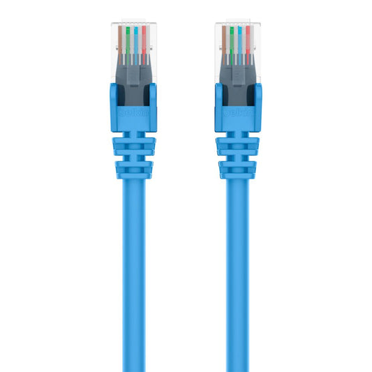 Câble de raccordement Belkin CAT5E RJ45 M/M UTP 30 cm, bleu