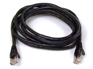 The Belkin 10ft Cat6 UTP Snagless Patch Cable is designed for reliable high-speed network connections in enterprise and government environments. Featuring RJ-45 male-to-male connectors, unshielded twisted pair (UTP) construction, and TAA compliance, this black patch cable is ideal for data centers and compliant installations.