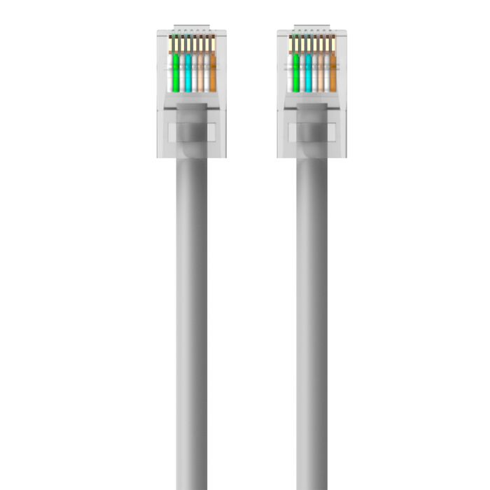 Câble de raccordement Belkin UTP Cat6 RJ45 M/M gris 3 m, conforme aux normes TAA