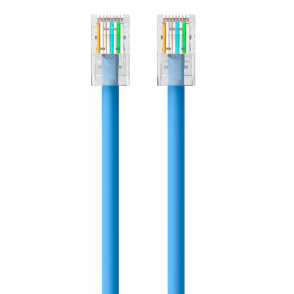 Belkin TAA980-14-BLU-S 14ft Cat6 UTP RJ45 Patch Cable, Blue