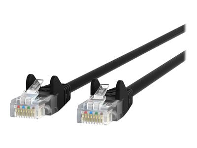 Câble patch Belkin CAT6 UTP, RJ45 mâle/femelle, 7,6 m, noir, conforme aux normes TAA
