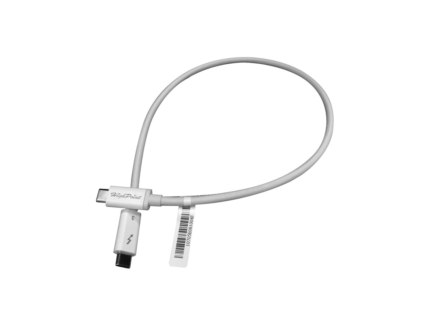Câble USB-C Thunderbolt 3 HighPoint TB3-040G-505 (0,5 m), 40 Gbit/s