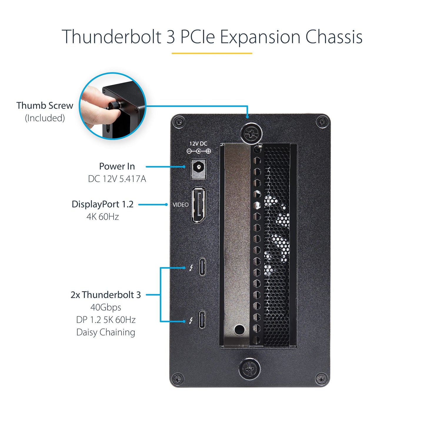 StarTech TB31PCIEX16 Thunderbolt 3 PCIe Expansion Chassis