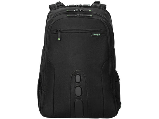 The Targus Spruce EcoSmart Backpack blends eco-conscious design with practical laptop protection, ideal for professionals on the go. Crafted from recycled materials equivalent to 23 water bottles, this TAA-compliant backpack offers sustainability without compromising functionality. Designed to fit a range of laptop sizes and backed by a limited lifetime warranty.
