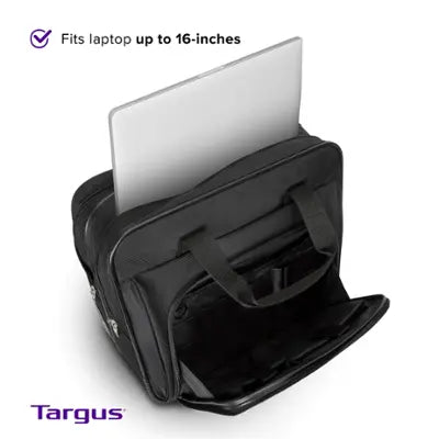 Sacoche pour ordinateur portable Targus Metro Roller 15,4 pouces, noire, compatible avec les ordinateurs portables jusqu'à 16 pouces