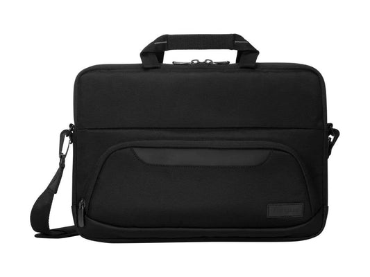 The TARGUS 12-14inch Slimcase offers a sleek and professional solution for transporting laptops between 12 and 14 inches. Designed in black, this TAA-compliant case ensures compatibility for government or enterprise use while providing a compact, durable, and lightweight form factor. Crafted in Cambodia, it's ideal for professionals on the go.
