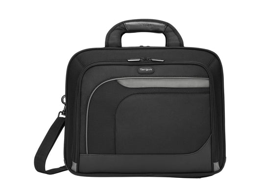 The Targus Zip-Thru 15.4" Mobile Elite laptop case offers a smart solution for mobile professionals, combining style, durability, and travel efficiency. Made from durable polyester, this case meets TAA compliance standards and comes with a limited lifetime warranty, ensuring lasting performance.