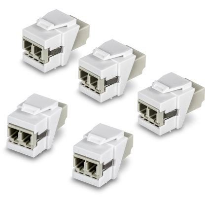 TRENDnet TC-K05LC LC Duplex Fiber Optic Keystone Coupler, 5-Pack