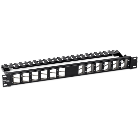 TRENDnet TC-KP24SA 24-Port Angled Keystone Shielded Patch Panel