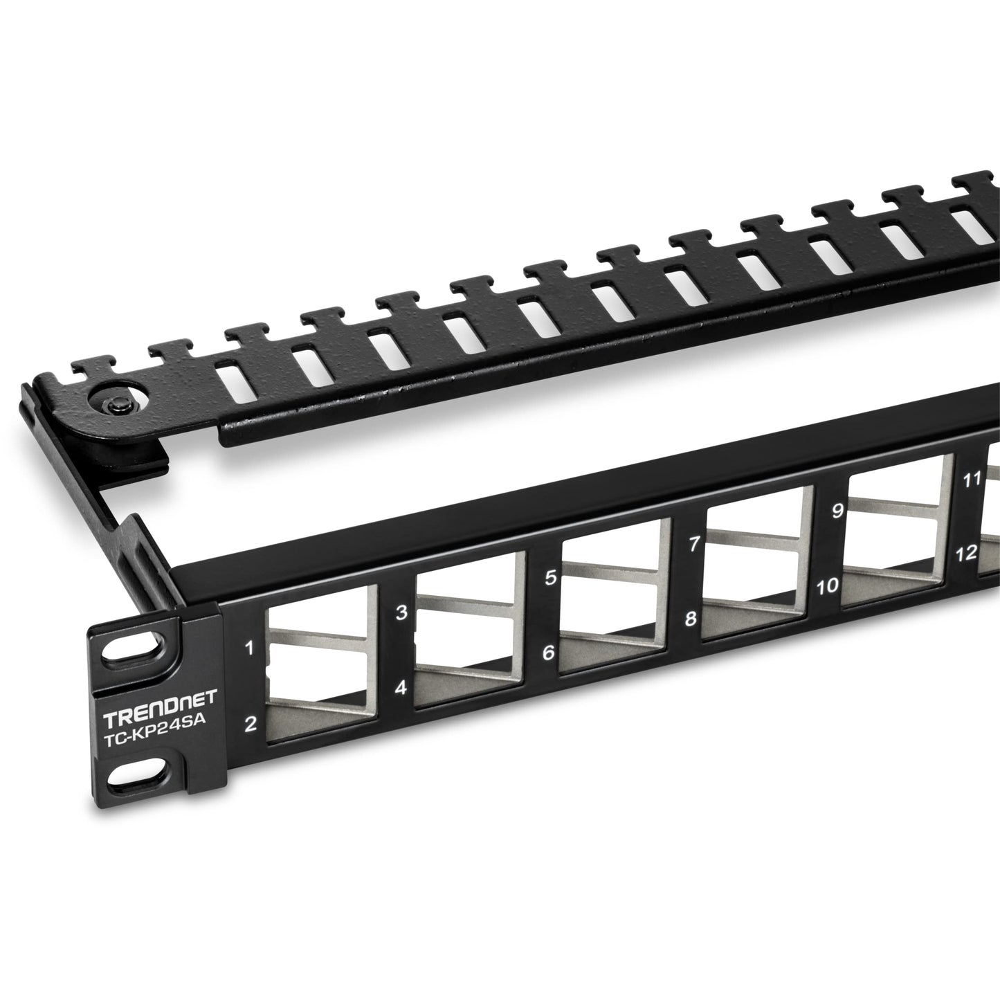 TRENDnet TC-KP24SA 24-Port Angled Keystone Shielded Patch Panel
