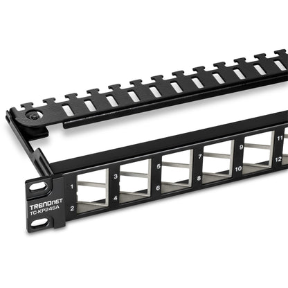 TRENDnet TC-KP24SA 24-Port Angled Keystone Shielded Patch Panel