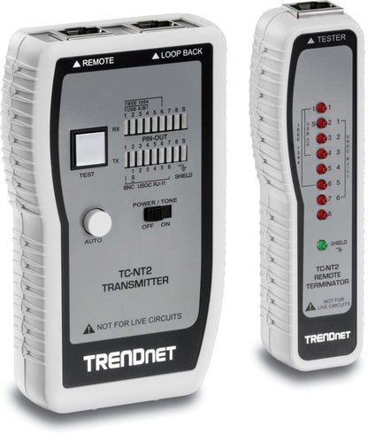Testeur de câbles réseau TRENDnet TC-NT2 (TP et coaxial)