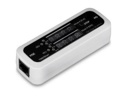 The TRENDnet TC-NTP1 Inline PoE Tester is a compact and effective tool designed to validate Power over Ethernet functionality in network installations. With Gigabit Ethernet support and a dual-port configuration, it is ideal for technicians and IT professionals ensuring reliable PoE performance in critical networking environments.