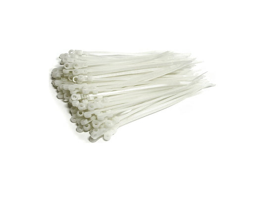 Keep your cables tidy and out of the way with StarTech.com’s TCV155 cable ties. These 6-inch screw mount zip ties are constructed from durable nylon and come in a convenient 100-pack, making them ideal for large-scale cable management. Their screw or nail mountable design (hardware not included) offers reliable, professional-grade installation in industrial or office setups.