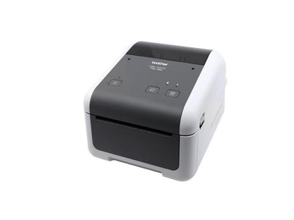 The Brother TD4210D is a fast, reliable direct thermal printer designed for desktop labeling applications. Capable of printing at up to 5 inches per second with a resolution of 203 dpi, it supports a variety of media types and is suited for high-volume environments. With both USB and RS-232C serial interfaces and compatibility with Windows and Linux, it offers seamless integration.