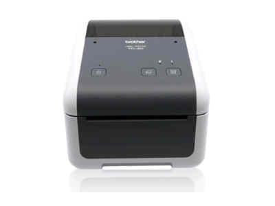 The Brother TD4420DN is a compact, high-performance desktop label printer designed for direct thermal printing. It features a 203-dpi resolution and fast 8-inch-per-second print speed, with versatile connectivity including USB, Serial, and LAN. Certified for SOTI Connect, it also includes a 2-year Premier Warranty for assured reliability and support.