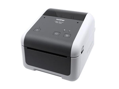 The Brother TD4520DNP is a compact 4.3-inch desktop direct thermal printer delivering fast, high-resolution label printing. With a peel function and speeds up to 6 ips, it's ideal for industrial and retail applications. Supports USB, Ethernet, and serial connections and includes a 2-year Premier Warranty.