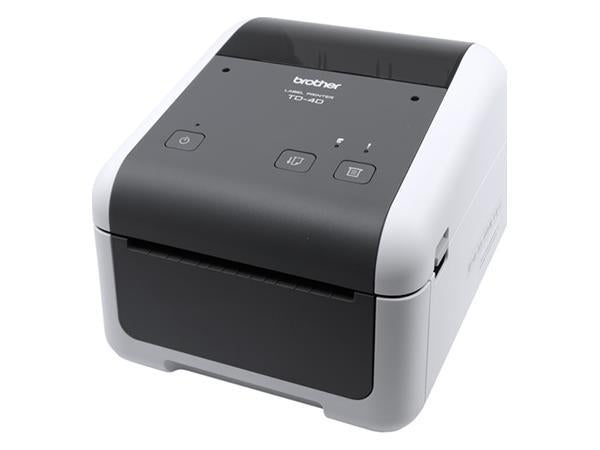 The Brother TD4520DN is a compact desktop thermal printer offering 300dpi resolution and print speeds up to 6 inches per second. With LAN, USB, and serial connectivity, it's ideal for professional labeling tasks. Certified for SOTI Connect and backed by a 2-year Premier Warranty, this device ensures long-term performance in a variety of business settings.