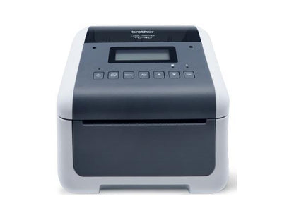 The Brother TD-4550DNWBP is a high-resolution direct thermal desktop label printer ideal for demanding labeling applications. Designed with advanced connectivity, it includes wireless, LAN, USB, and Bluetooth interfaces, making it well-suited for networked environments. With a print speed of up to 6 inches per second and versatile media compatibility, it's SOTI Connect certified and backed by a 2-year premium warranty.