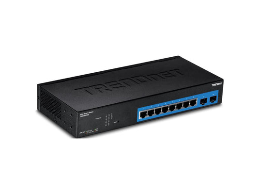 8 Port Gigabit Web Smart Switch, 10/100/1000 Mbps, SFP, rack mountable, fanless