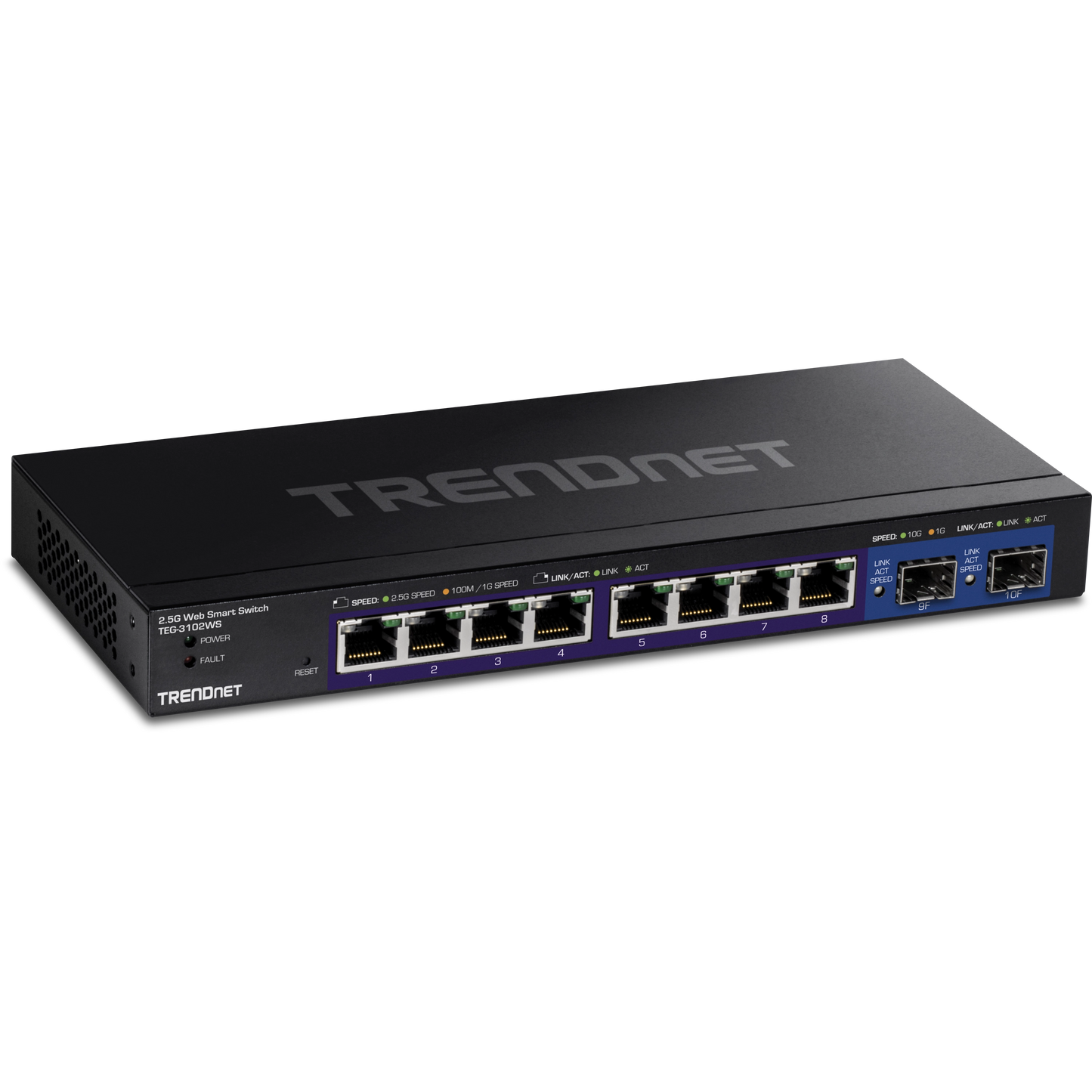 Commutateur intelligent Web 2,5 GHz à 10 ports TRENDnet TEG-3102WS