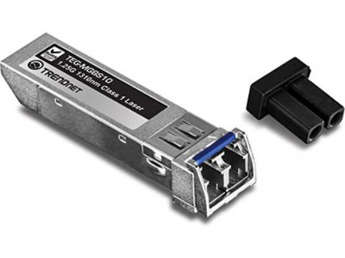 The TRENDnet TEG-MGBS10 is a Mini GBIC transceiver designed for Gigabit Ethernet applications, supporting single-mode fiber connections over distances of up to 10 kilometers. With its 1310nm wavelength and LC interface, this SFP module delivers secure and reliable network extension ideal for enterprise and industrial environments.
