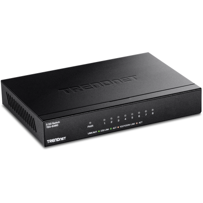 TRENDnet TEG-S380 8-Port Unmanaged 2.5G Switch, Wall-Mountable