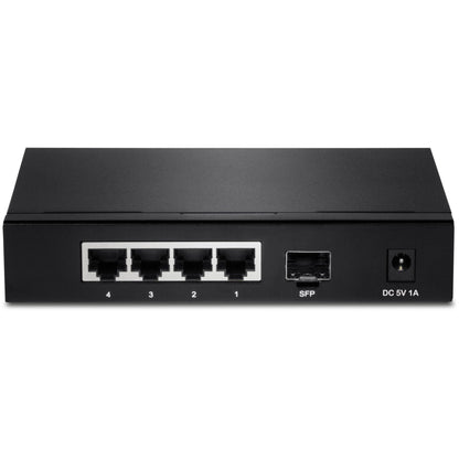 Commutateur Gigabit 4 ports TRENDnet TEG-S51SFP avec emplacement SFP (port arrière, métal)