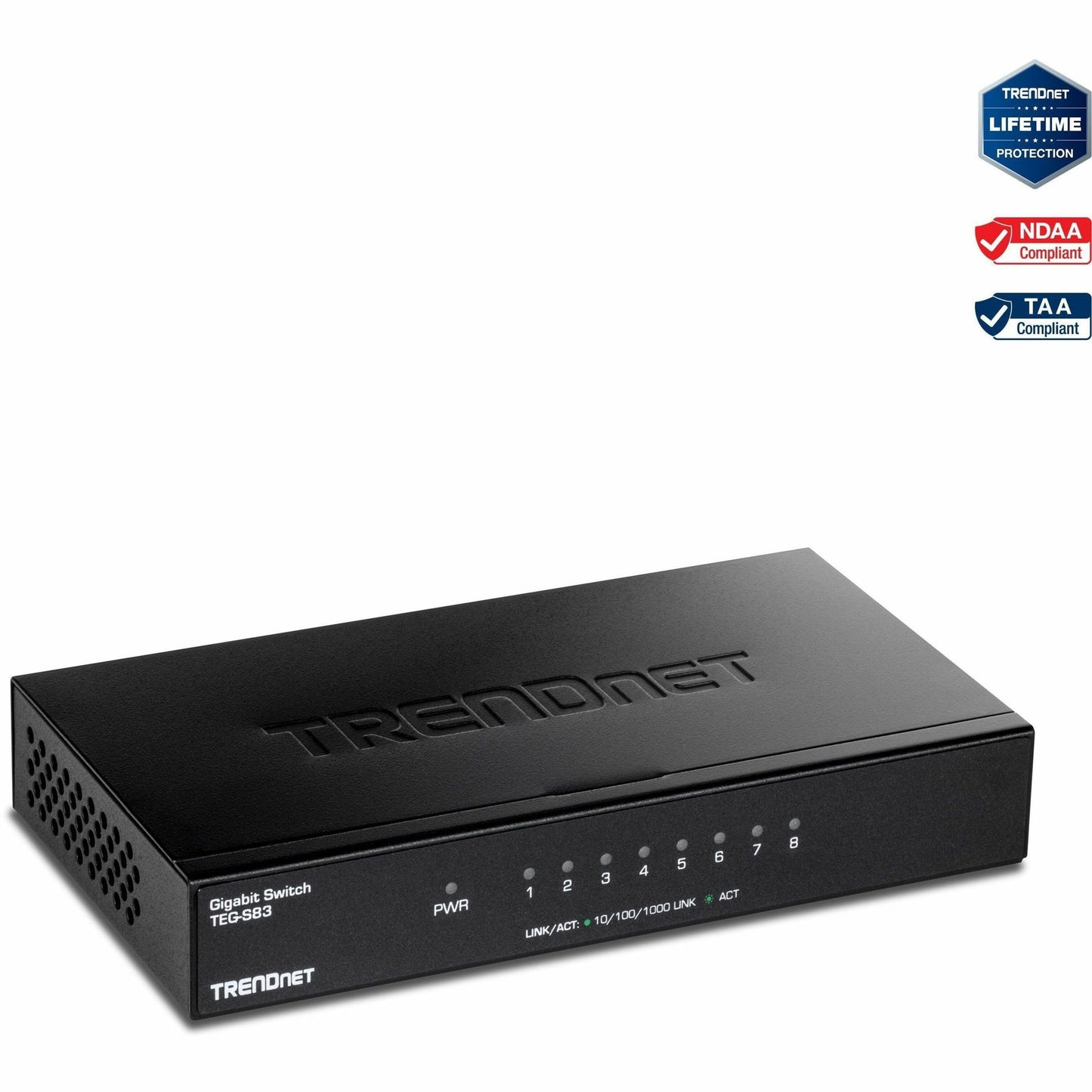 Commutateur Gigabit 8 ports TRENDnet TEG-S83 avec boîtier métallique