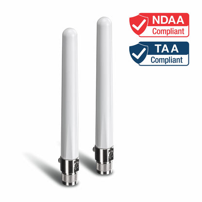 TRENDnet TEW-AO46S Outdoor Dual Band Omni Antenna Kit, 4/6 dBi