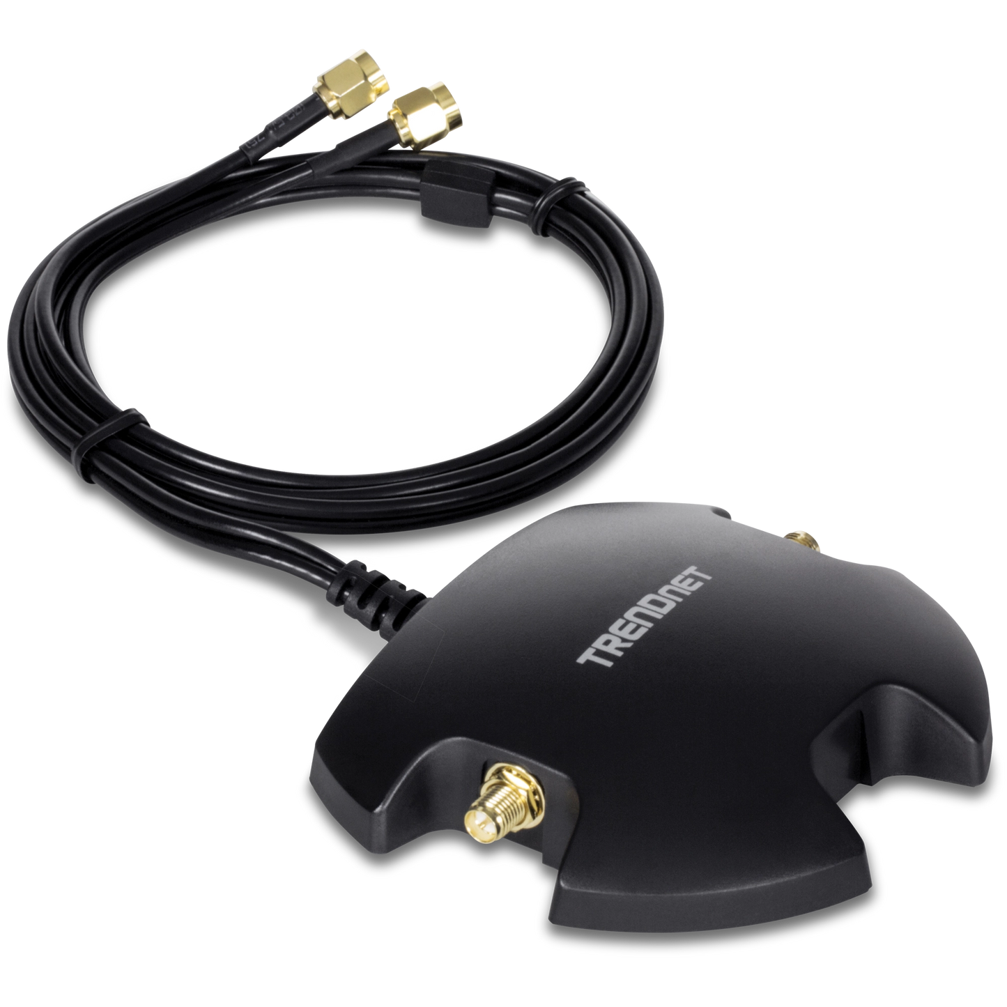 Base d'antenne magnétique double TRENDnet RP-SMA avec câble d'extension de 1 m