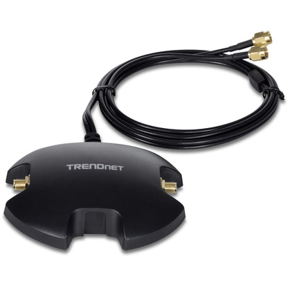 Base d'antenne magnétique double TRENDnet RP-SMA avec câble d'extension de 1 m