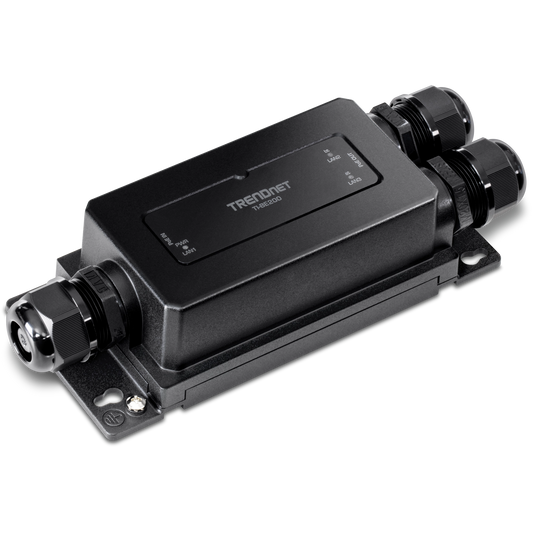 Extendeur PoE++ Gigabit industriel extérieur à 2 ports TRENDNET TI-BE200