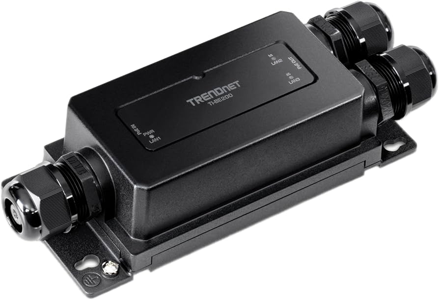 Extendeur PoE++ Gigabit industriel extérieur à 2 ports TRENDNET TI-BE200