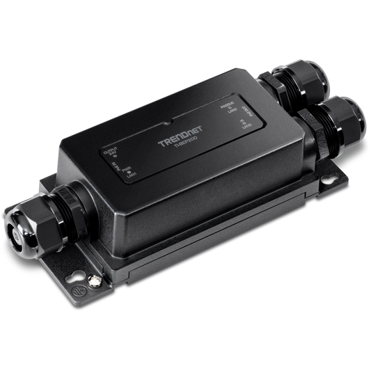 Extendeur PoE+ Gigabit industriel extérieur à 2 ports TRENDNET TI-BEP200