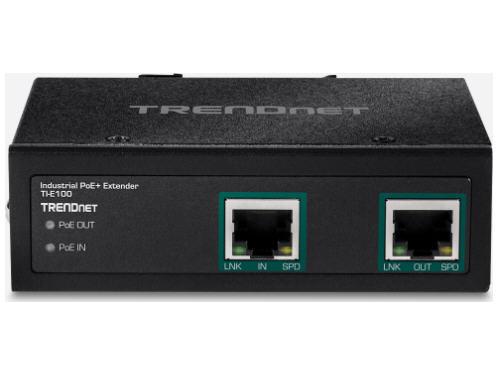 The TRENDnet TI-E100 Industrial Gigabit PoE+ Extender expands your PoE network coverage by another 100 meters (328 feet), allowing seamless remote PoE or PoE+ device integration. Ideal for surveillance, automation, and outdoor networking, this compact and rugged device ensures high-speed data transmission with a gigabit connection while keeping your installation reliable and power-efficient.