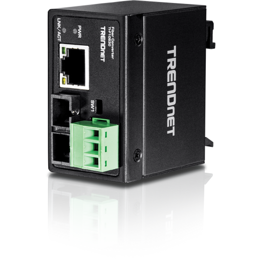 Convertisseur fibre optique industriel 100Base-FX SC TRENDnet TI-F10S30