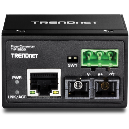 Convertisseur fibre optique industriel 100Base-FX SC TRENDnet TI-F10S30