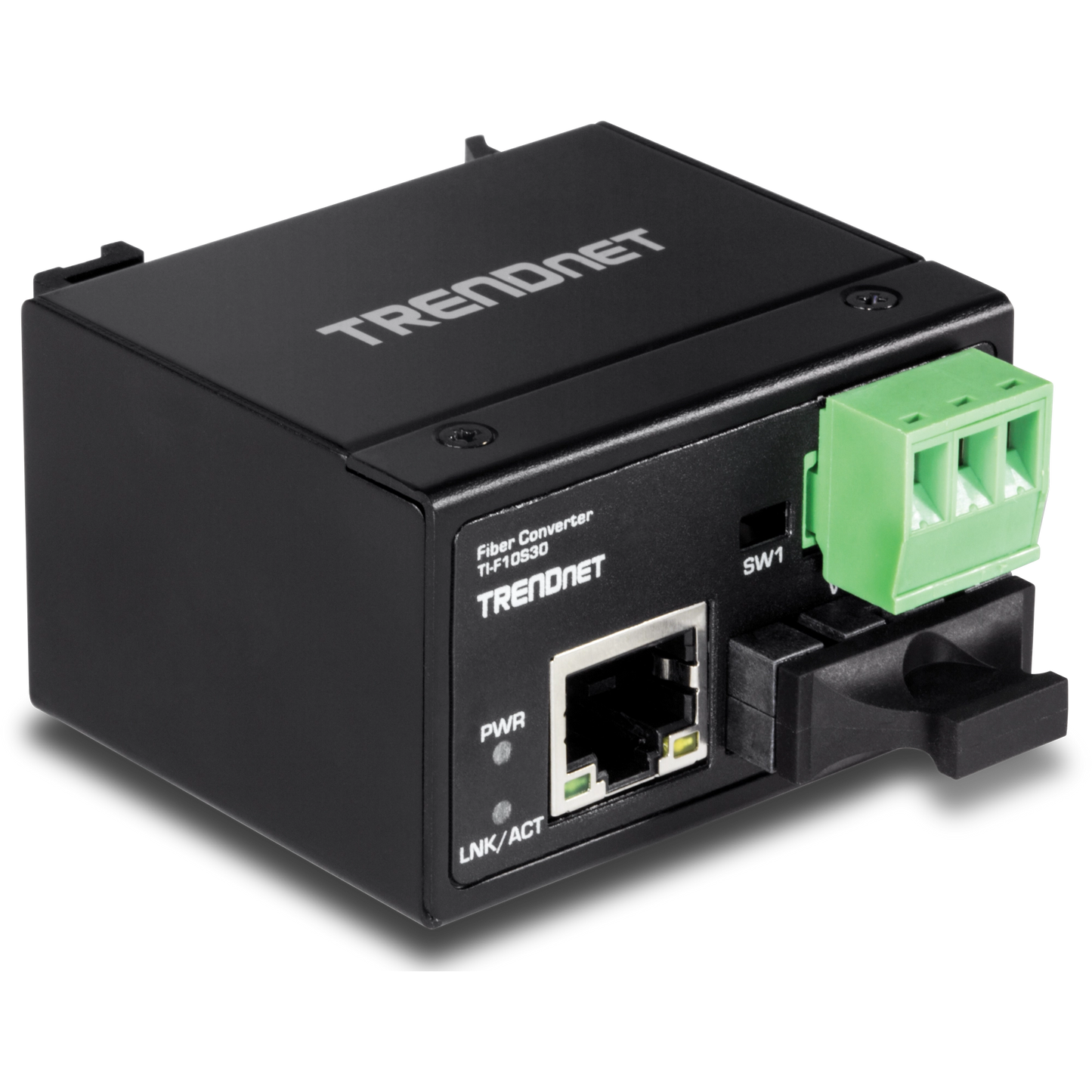 Convertisseur fibre optique industriel 100Base-FX SC TRENDnet TI-F10S30