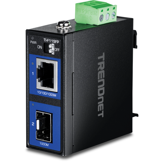 Convertisseur industriel 100/1000Base-T vers SFP TRENDnet TI-F11SFP