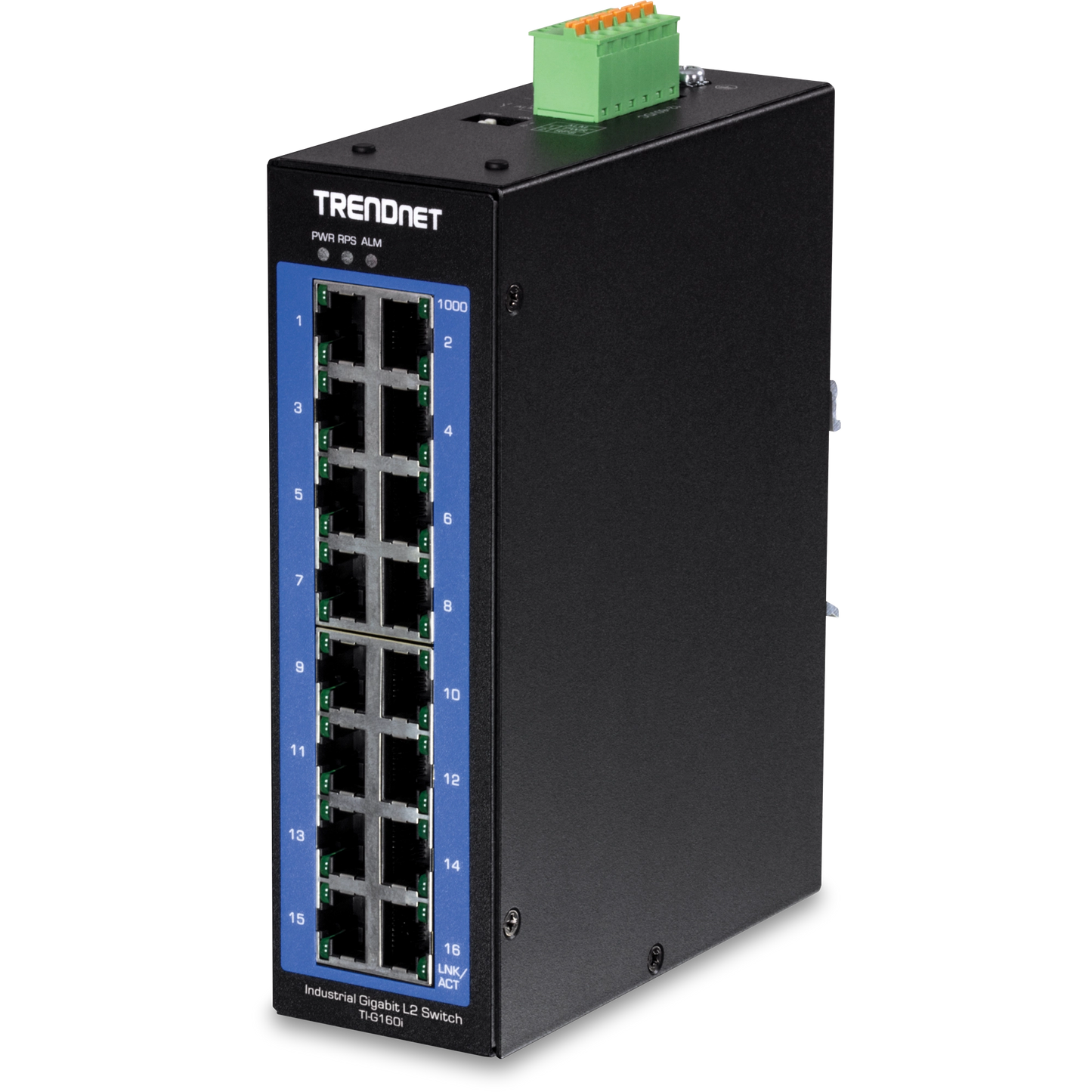 Commutateur industriel Gigabit L2 géré TRENDnet TI-G160I 16 ports