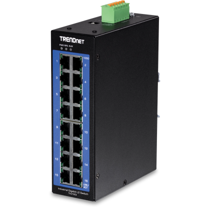 Commutateur industriel Gigabit L2 géré TRENDnet TI-G160I 16 ports