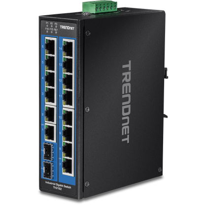 TRENDnet TI-G162 Commutateur Gigabit industriel 16 ports