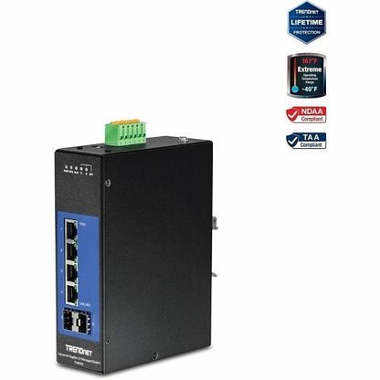TRENDnet TI-G642I 6-Port Industrial L2 Managed DIN-Rail Switch