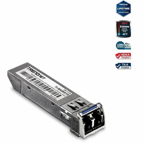TRENDNET TI-MGBS10 Module SFP mini-GBIC renforcé, monomode (10 KM)