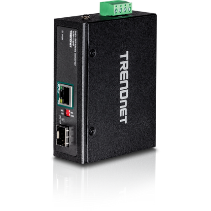 Convertisseur SFP industriel renforcé vers Gigabit PoE+ TRENDnet TI-PF11SFP