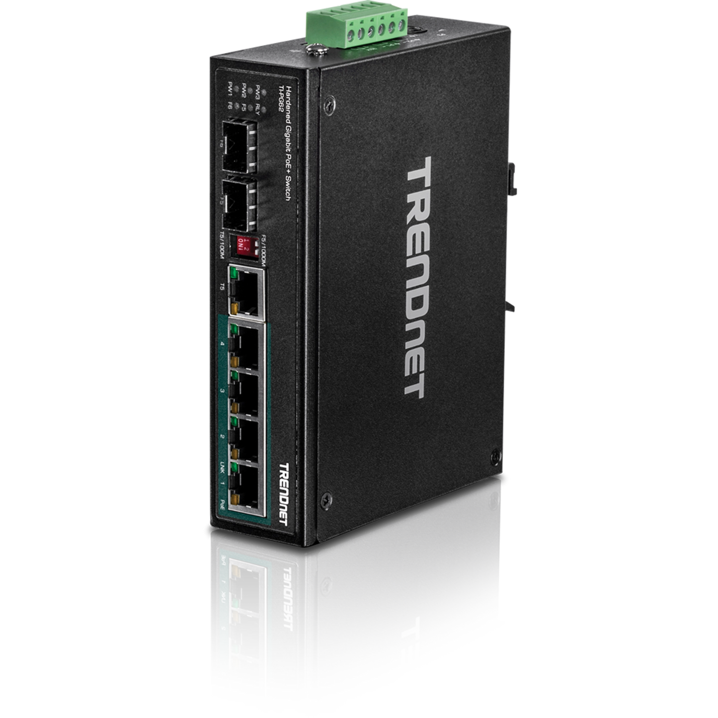 Commutateur Gigabit PoE+ industriel renforcé à 10 ports TRENDnet TI-PG102