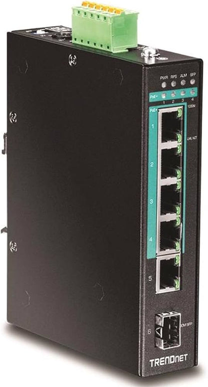 Commutateur Gigabit PoE+ industriel renforcé à 5 ports TRENDnet TI-PG541