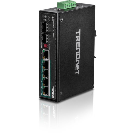 Commutateur Gigabit PoE+ industriel renforcé à 6 ports TRENDnet TI-PG62