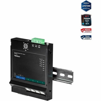 Commutateur Gigabit PoE+ industriel 6 ports TRENDNET TI-PG62F